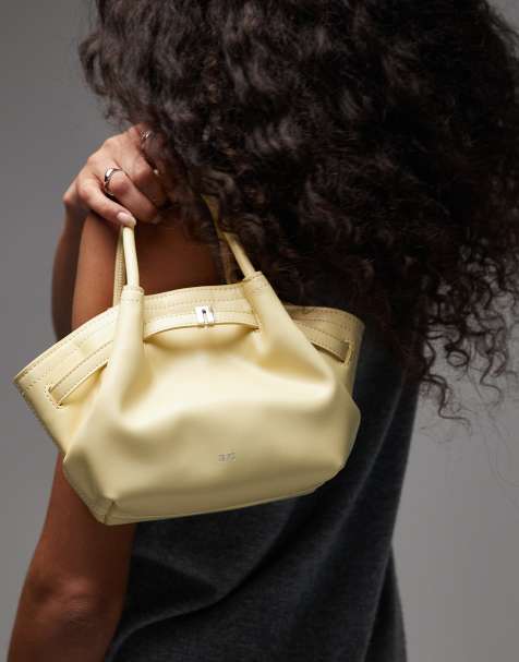 JW PEI - Hana - Borsa shopping piccola color giallo burro - view 1