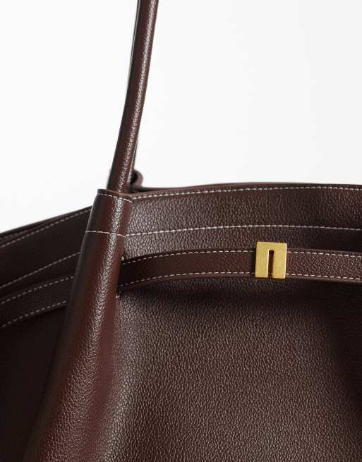 JW PEI – Hana – Duża, ciemnobrązowa torba typu tote, 3 z 4
