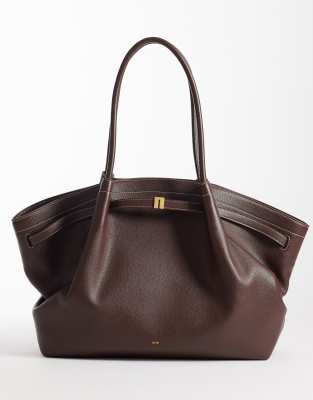 JW PEI Hana large tote in dark brown | ASOS