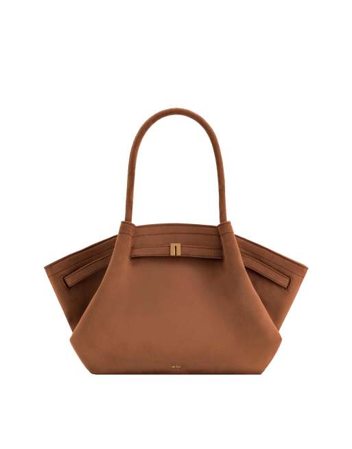 JW PEI hana medium faux suede tote bag in brown, 5 of 5