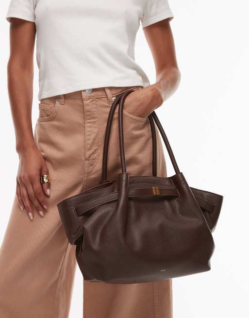 JW PEI Hana medium tote bag in dark brown