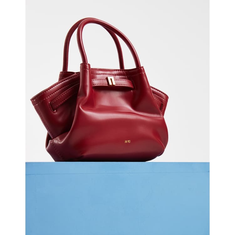 JW PEI Hana mini tote bag in claret red | ASOS