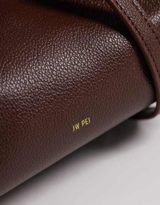 JW PEI Hana mini tote bag in dark brown, 3 of 4
