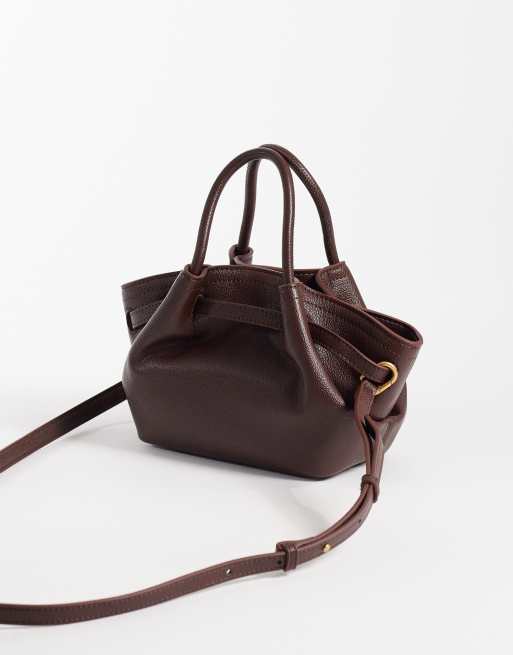 JW PEI Hana mini tote bag in dark brown, 4 of 4