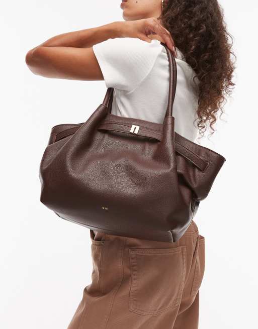 JW PEI - Hana - Mørkebrun og mellemstor totebag, 3 af 4