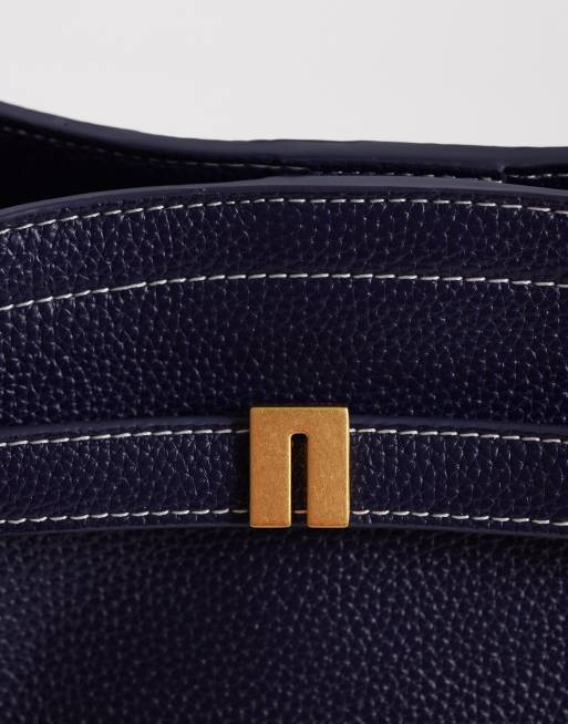 JW PEI Hana wide tote bag in navy, 3 of 4