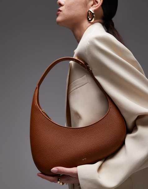 JW PEI Harlee asymmetric  shoulder bag in brown - view 1