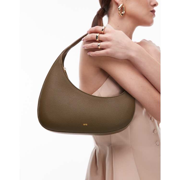 JW PEI Harlee asymmetric shoulder bag in olive green | ASOS