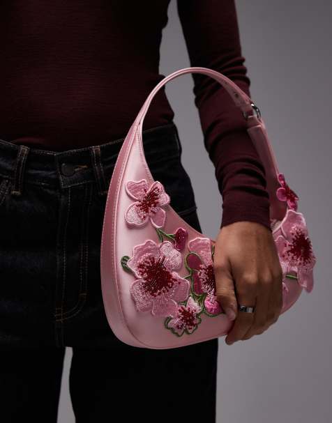JW Pei Harlee flower embellished shoulder bag in pink - view 1