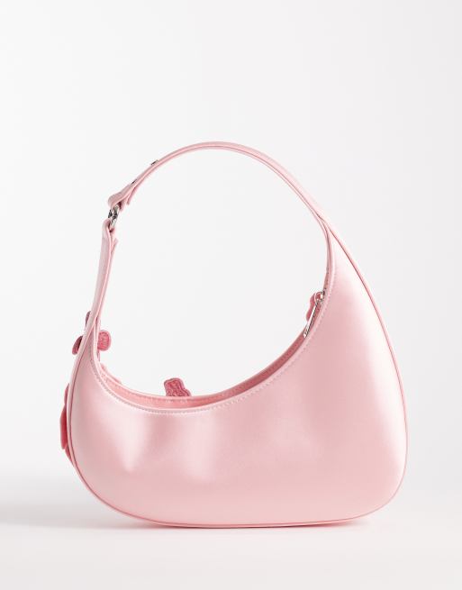 JW PEI Harlee flower embellished shoulder bag in pink | ASOS