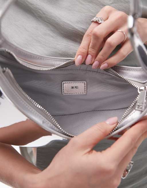 JW PEI - Harlee - Sac porté épaule asymétrique - Argenté, 4 de 5