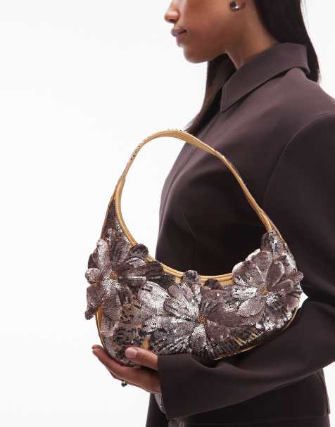 JW PEI – Harlee – Schultertasche mit Blumenverzierung in Pastellrosa - view 1