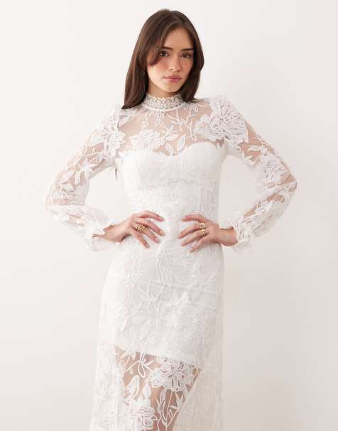 Long Sleeve Wedding Dresses | Shop at ASOS