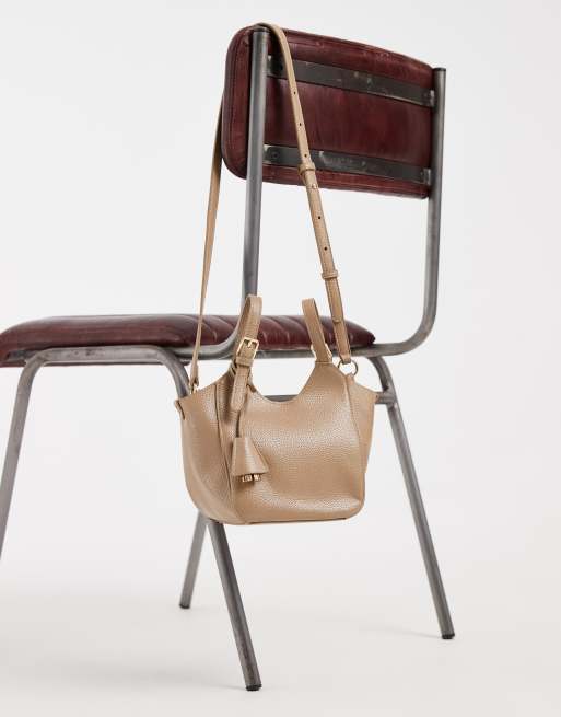 JW PEI Ines mini tote-taske med hængelås i beige, 2 af 4