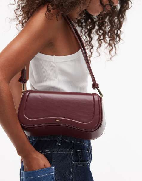 JW PEI Joy shoulder bag in burgundy - view 1