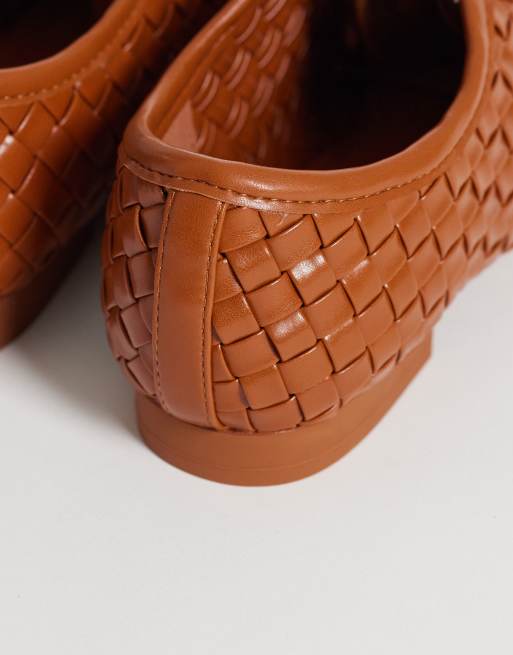 JW PEI Kayla weave strap lace up shoes in tan, 4 of 4