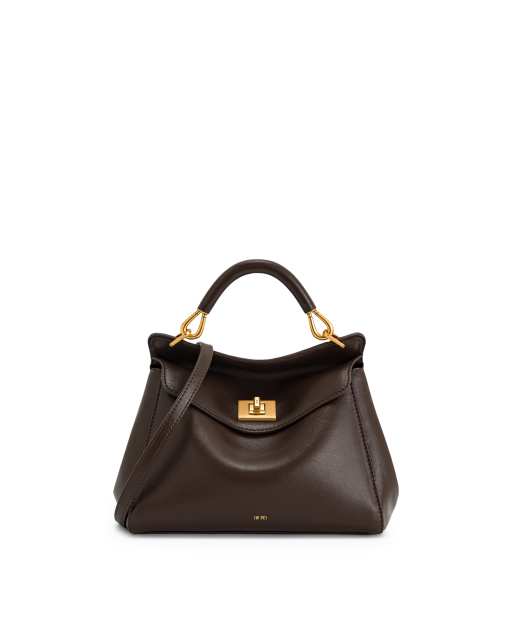 JW PEI - Lucia - Borsa classica con manico superiore marrone scuro con tracolla, 5 di 5