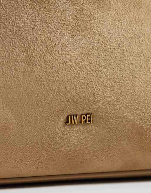 JW PEI - Lucia - Sac à main imitation daim classique avec poignée sur le dessus - Taupe, 3 de 4