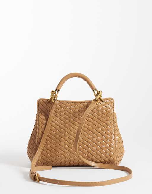 JW PEI - Lucia - Sac tressé classique avec poignée supérieure - Marron, 4 de 4