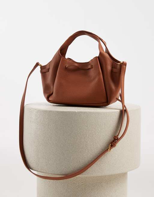 JW PEI Mabel mini tote bag in caramel brown, 3 of 4