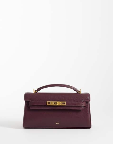 JW PEI Noor top handle bag in deep burgundy - view 1