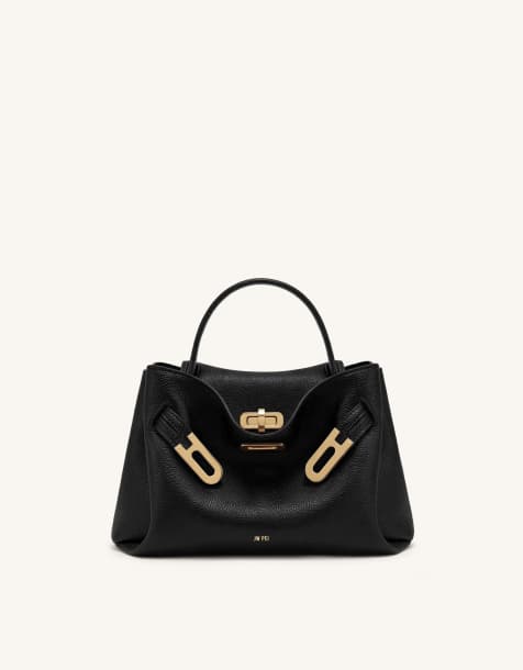 JW PEI Rhea small top handle cross body bag in black - view 1