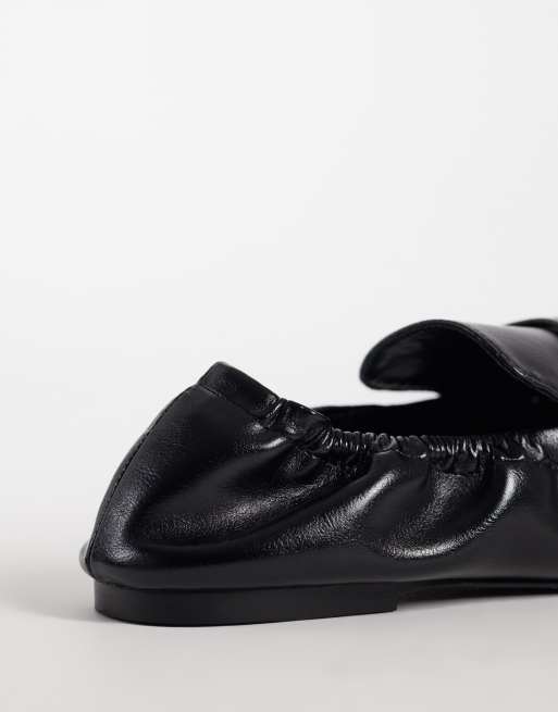 JW PEI Rowan ruched slip-on loafers in black, 5 of 5