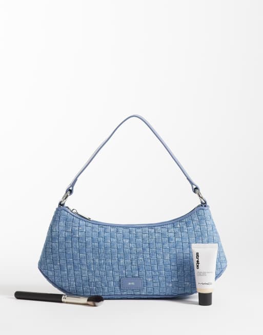 JW PEI - Sac porté épaule en denim effet tressé - Bleu, 2 de 4