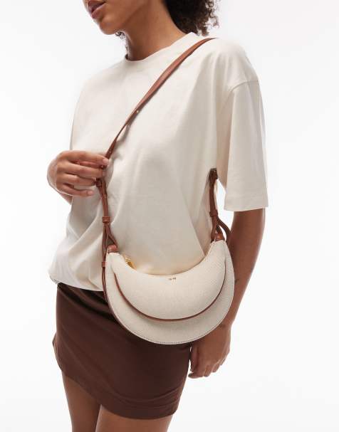 JW PEI - Sharon - Crossbody tas van canvas in naturel - view 1