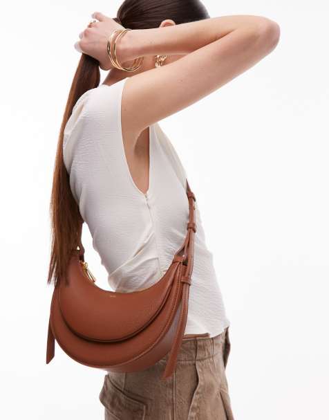 JW PEI - Sharon - Crossbodytas in bruin - view 1