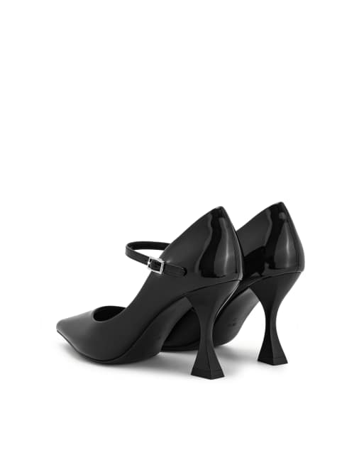 JW PEI Thalina pointed toe heeled pumps in black