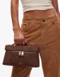 [JW PEI] JW PEI Thea top handle faux suede bag in mocha brown No Size BROWN