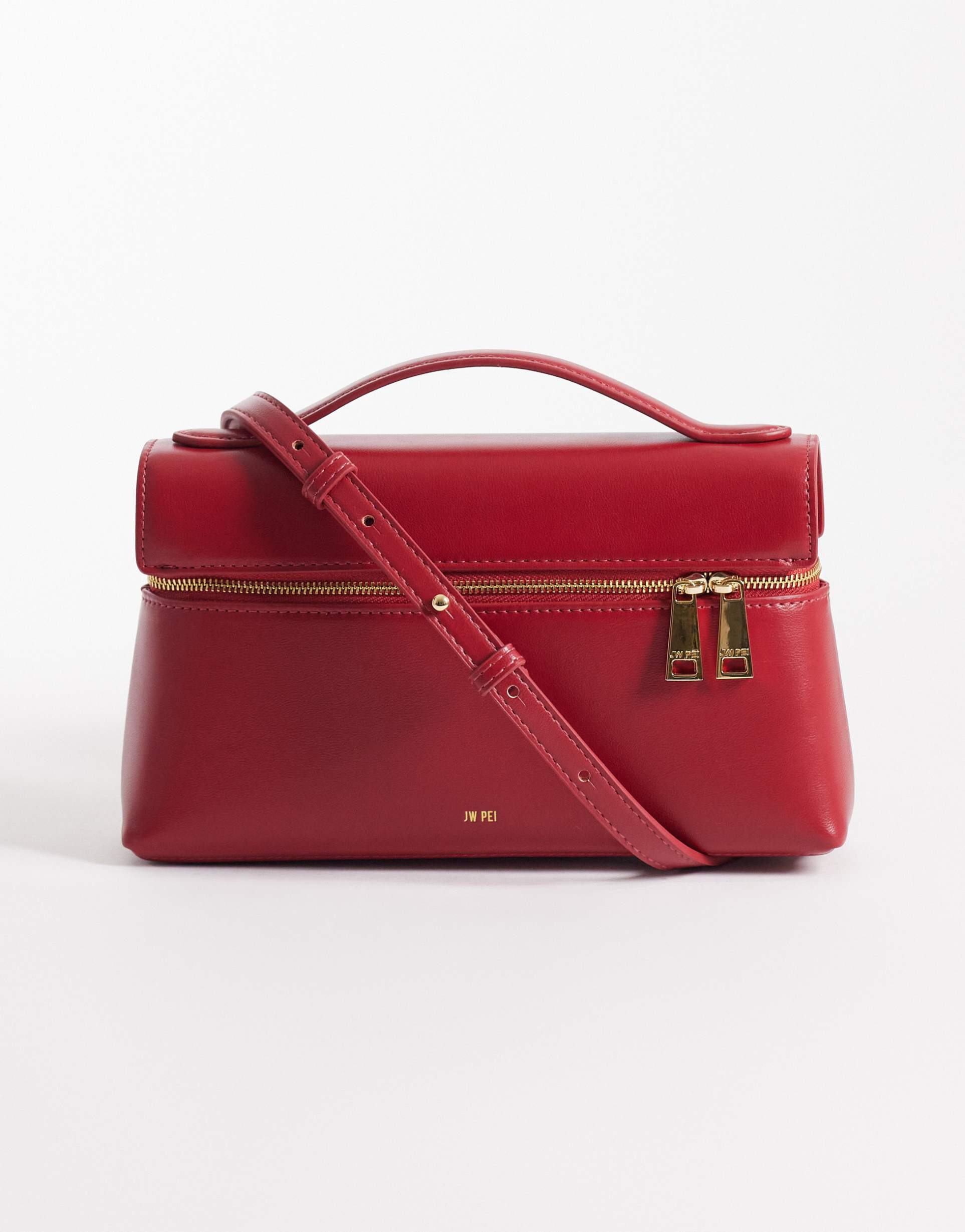 jw pei thea top handle purse in claret