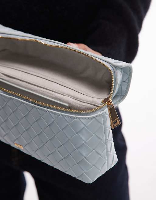 JW PEI Thea woven top handle bag in ice blue, 4 of 4