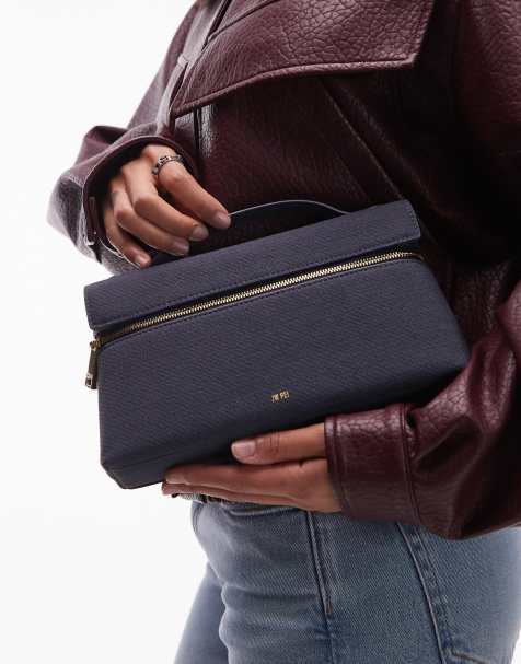 JW Thea top handle purse in blue denim - view 1