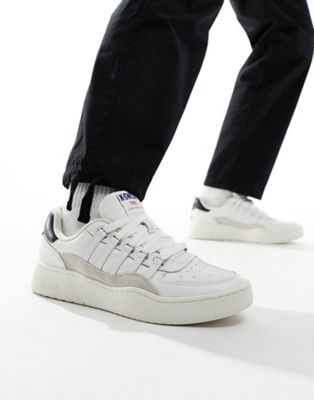 K-Swiss Cannon court trainers in white and black