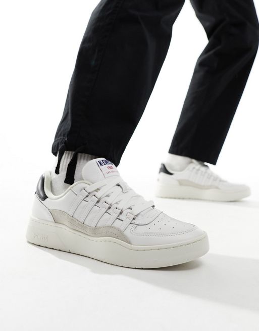 K-Swiss Cannon court trainers in white and black | ASOS