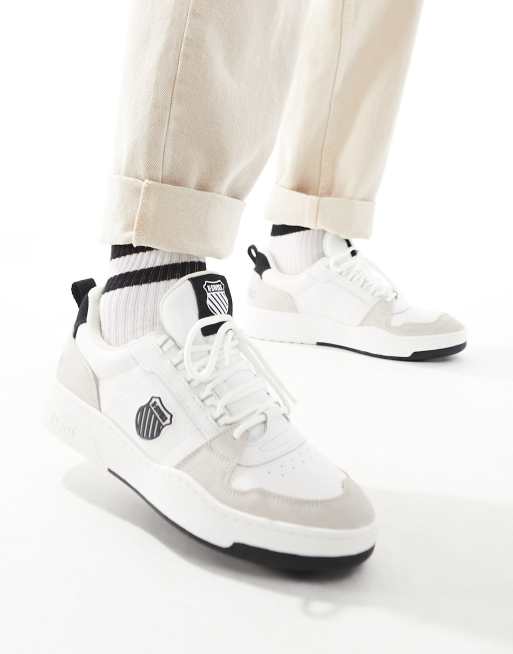 K-Swiss Cannon Shield trainers in white and black