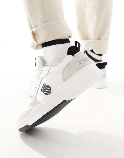 K-Swiss Cannon Shield trainers in white and black ASOS - Main Image