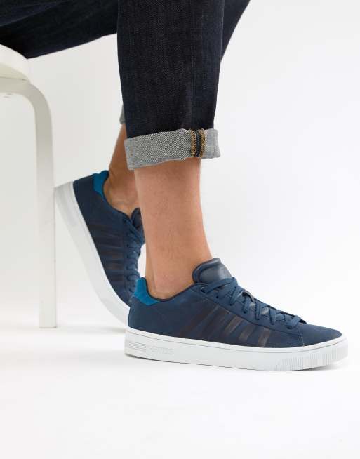 K Swiss Court Frasco sneaker in navy and white ASOS