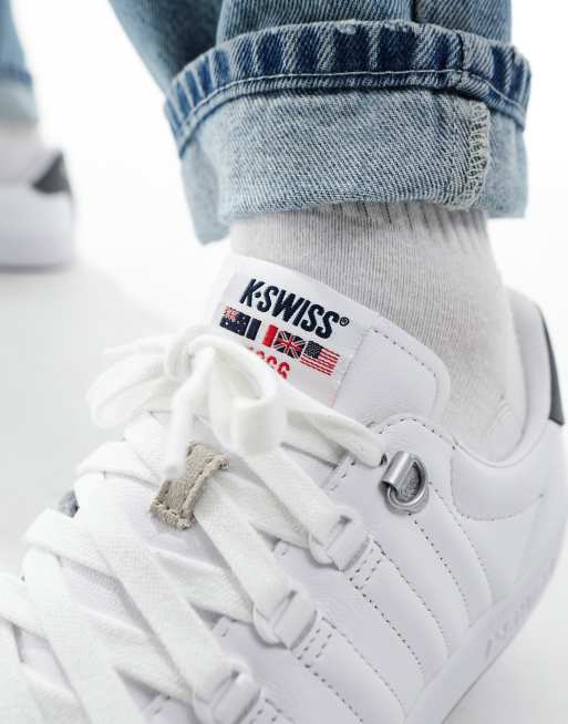 K Swiss Lozan II trainers in white and charcoal