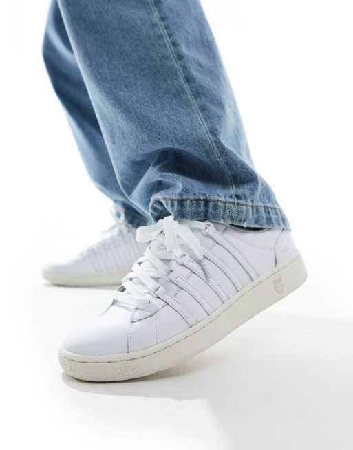 K swiss white deals trainers