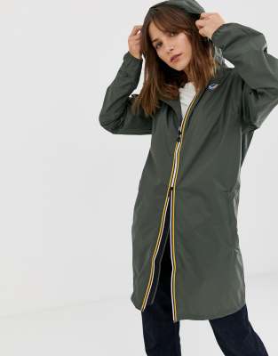 K Way eiffel longline waterproof jacket | ASOS