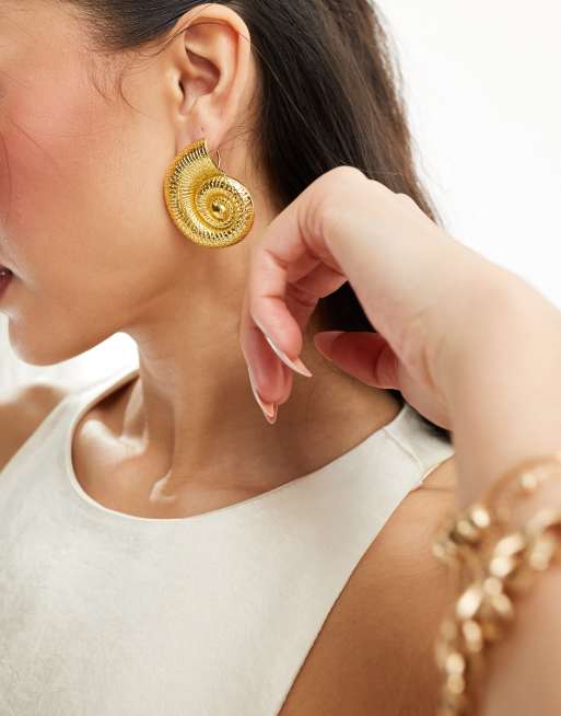 Kaiia - Boucles d'oreilles coquillage - Doré