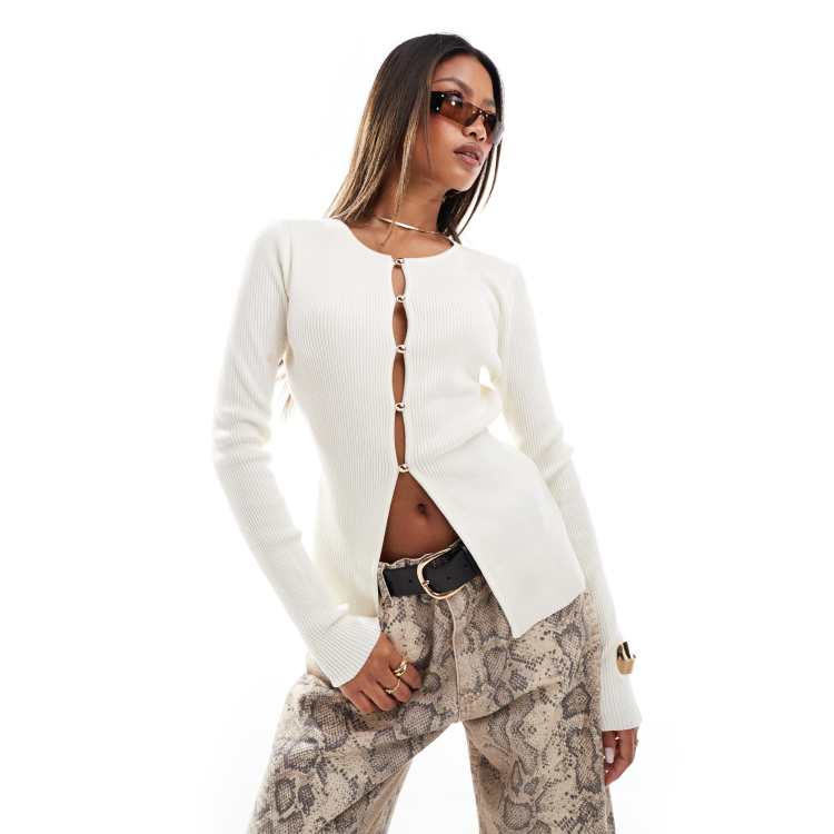 Longline split front jumper sale