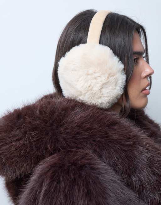 Kaiia cache-oreilles faux-fur exclusifs crème, 2 de 3