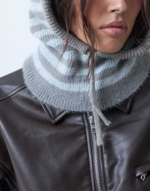 Kaiia cagoule en exclusivité à rayures bleues et grises, 2 de 3
