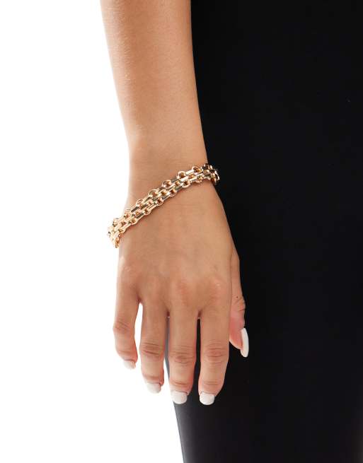 Kaiia - Chunky bangle armband in goud