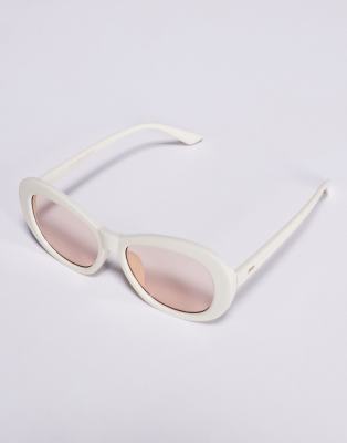 Kaiia Chunky Oval Frame Sunglasses
