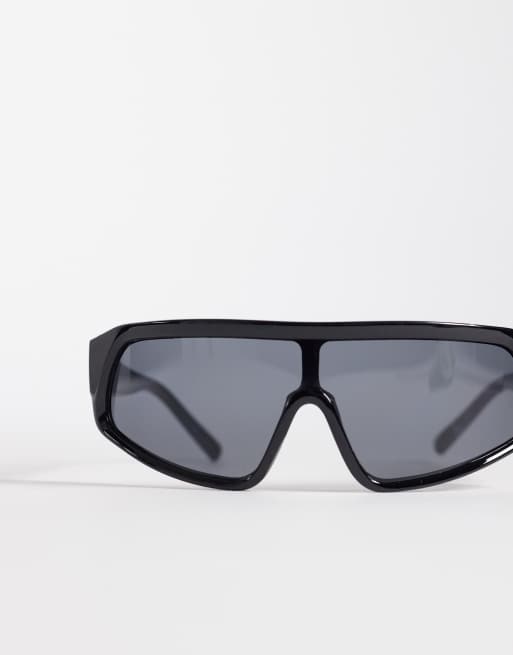 Kaiia - Colección exclusiva - Gafas de sol negras deportivas estilo años 90, 3 de 3